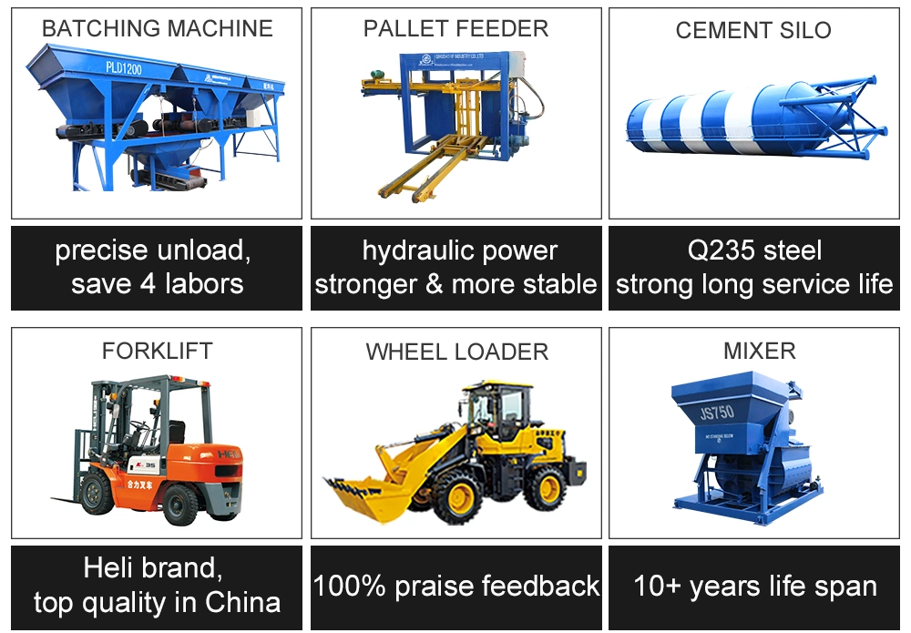 Automatic Hydraulic Used Qt4-16 Concrete Building Hollow Block Brick Making Machine