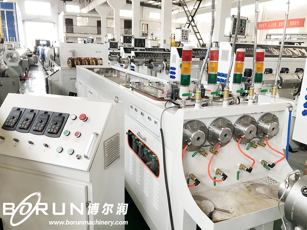 High Efficiency Four Cavity 16-32mm UPVC CPVC PVC Conduit Pipe Making Machine / PVC Pipe Extrusion Line with Conical Twin Screw Extruder