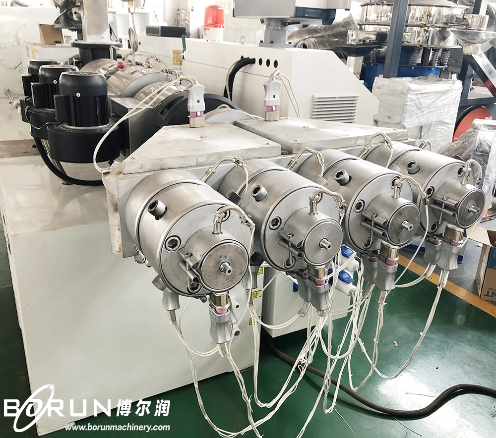 High Efficiency Four Cavity 16-32mm UPVC CPVC PVC Conduit Pipe Making Machine / PVC Pipe Extrusion Line with Conical Twin Screw Extruder