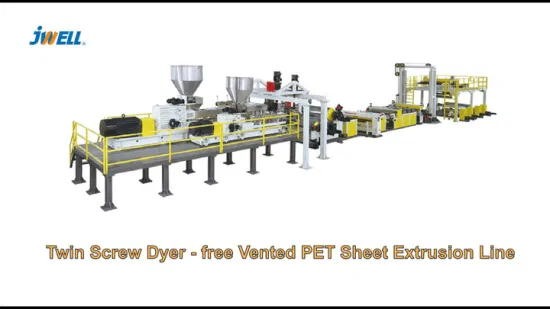 Jwell Plastic Machinery Piastra cava EVA Poe Imballaggio solare Produttore di fogli ottici e fornitore di macchine per estrusione di pannelli/pellicole/tubi/profili/riciclaggio